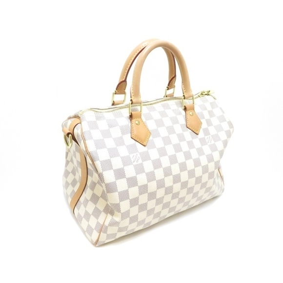 Louis Vuitton Speedy Bandouliere Damier Azur Handbag - Picture 2 of 8